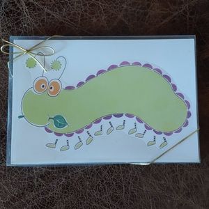 (10) Caterpillar shaped invitations